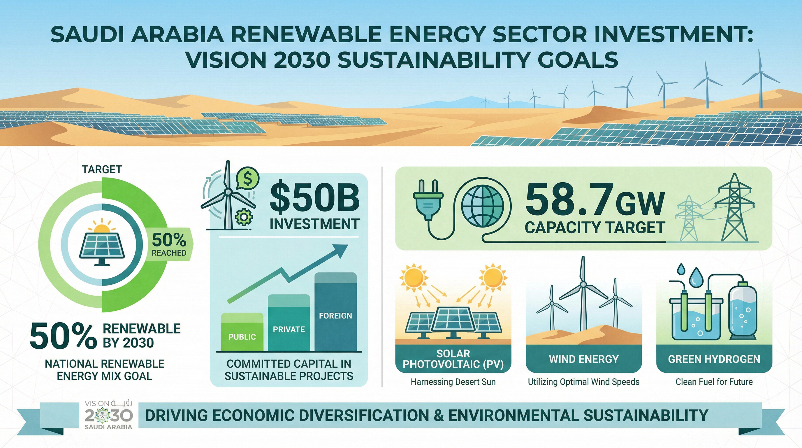 Energy sector infographic